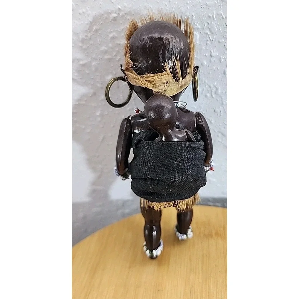 Vintage African Collectible Tribe Doll Made in‎ South Africa 6